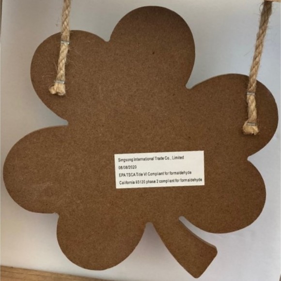 St. Patricks Day Wooden Frame With Shamrock Country Primitive Decor Wall Hanging - Picture 5 of 10